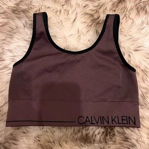 Calvin Klein sports bra ribbed Medium